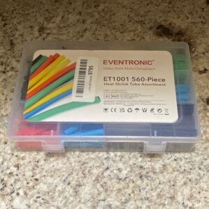 Eventronic 560-Piece Heat Shrink Tube Assortment Kit (ET1001) – Multicolor – NEW